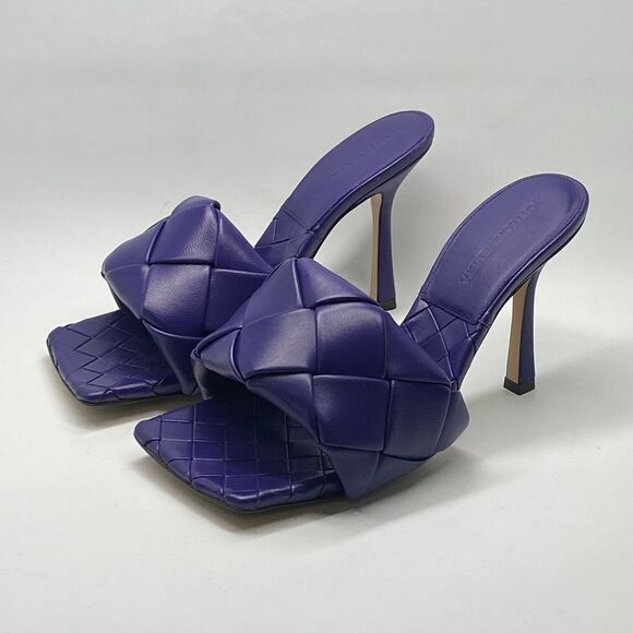 Bottega Veneta Intrecciato Lido Heeled Sandals size 37 - Picture 6 of 13